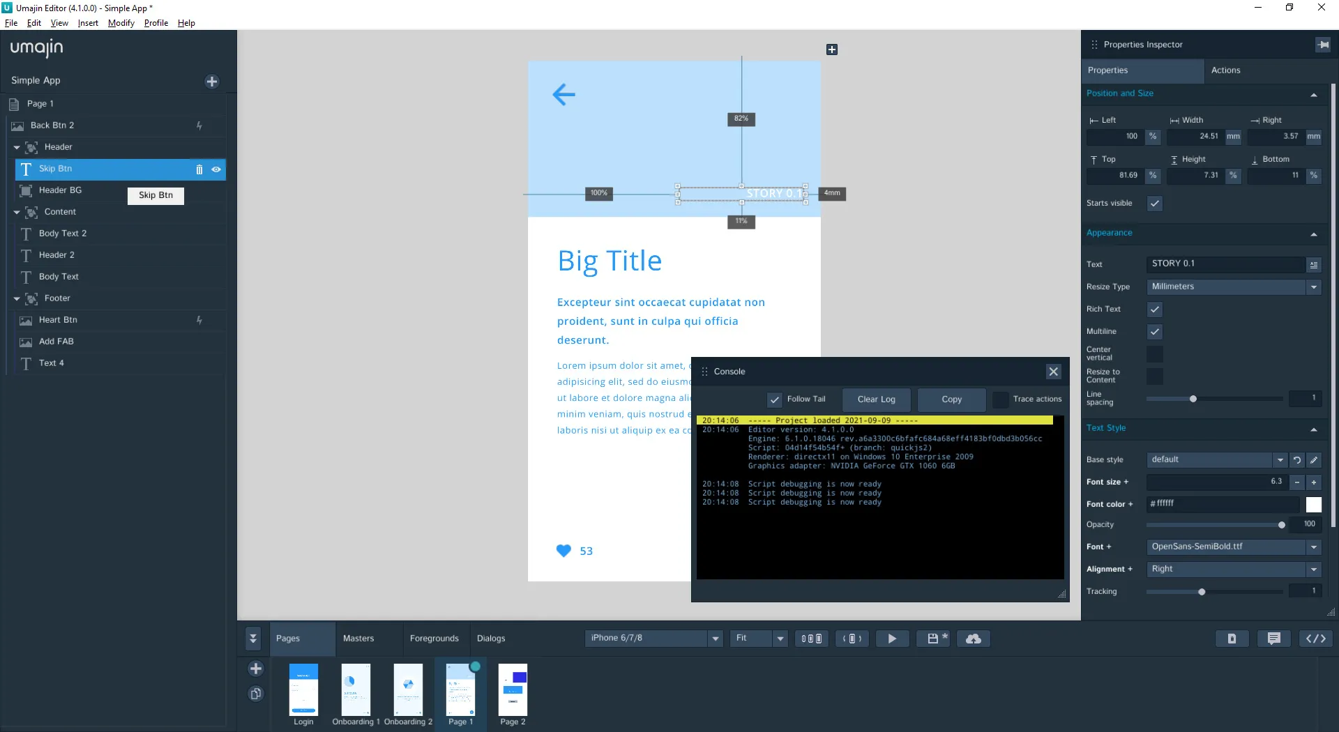 Editor tools